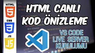 VS Code Live Five Server Kurulumu ve Ayarlama  Sıfırdan Web Sitesi Yapımı 2 [upl. by Nebra]