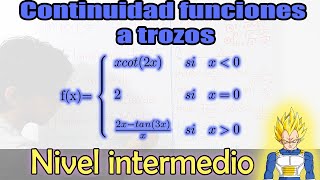 ✅ CONTINUIDAD de una función a trozos en un punto Ejercicio resultó paso a paso Ejemplo 1 [upl. by Ekusuy737]