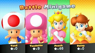 Mario Party 10  Toad vs Toadette vs Peach vs Daisy  Whimsical Waters [upl. by Celisse]