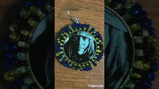 🦅🪶Earrings for my medallion I love the local jewelry of our Ndé Apache tribe✊🏽🌍💜⚡☀🤗⚫🔵🟡⚪ [upl. by Niwhsa]