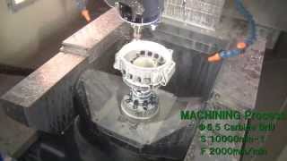 M140X1 Machining example Aluminium [upl. by Prudy230]