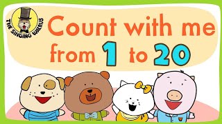 Number Song 120 for Children Counting Numbers Counting 120  The Singing Walrus Jack Hartmann [upl. by Irmo664]