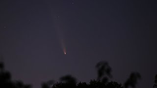 Live Video of Comet TsuchinshanATLAS Setting in the West [upl. by Landau]