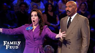 RIP Liz humiliates Steve Harvey in Fast Money [upl. by Stonwin]