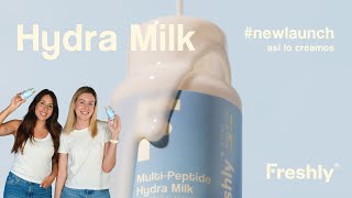 HIDRATA y REPARA tu piel ✨ Te presentamos la NUEVA MultiPeptide Hydra Milk 🥛  Freshly Cosmetics 💛 [upl. by Lotsyrk]