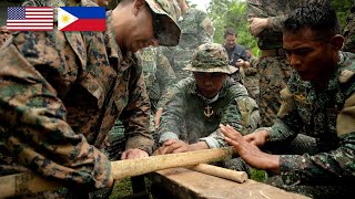 Inside US Marines Jungle Survival Training with Philippines Marines 2024 [upl. by Ybbor703]