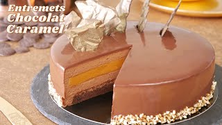 Entremets CHOCOLAT CARAMEL  Gâteau au Chocolat Ultra Gourmand [upl. by Sauer]