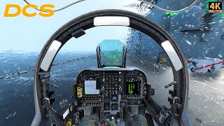 AV8B Harrier VTOL  LHA1 Carrier Operations  Dynamic Weather [upl. by Griff]