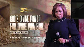 GODS DIVNE POWER FOR DIVINE PROVISION with Prophet Nomusa Dhlomo [upl. by Fessuoy337]