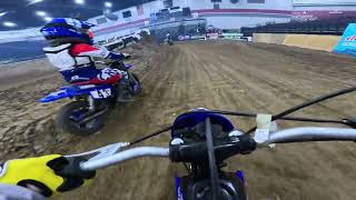 My first time on an Arenacross track on my Yamaha PW50 [upl. by Aynekal]