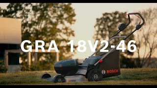 Bosch GRA 18V 2 46 AkkuRasenmäher [upl. by Sahc]