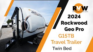 2024 Rockwood Geo Pro G15TB Travel Trailer WalkThrough [upl. by Jaquiss938]