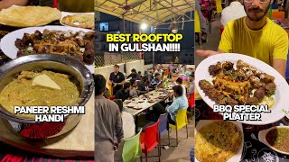 Gulshan e Iqbal Ka Most Famous Rooftop 🔥 Ft Biharees Restaurant [upl. by Hum]