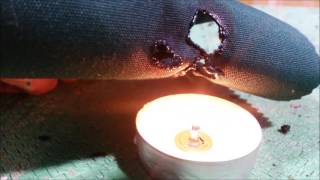 Testing Fire Retardant Fabrics and Liquid Spray [upl. by Alaehcim]