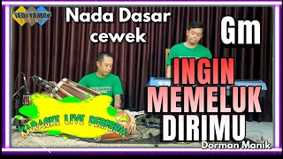 Ingin memeluk dirimu karaoke  Deddy dores nada cewek Gm versi tanjidor [upl. by Susann874]