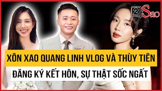 Xôn xao Quang Linh Vlog và Thùy Tiên đăng ký kết hôn sự thật sốc ngất  TIN GIẢI TRÍ [upl. by Anirehc]