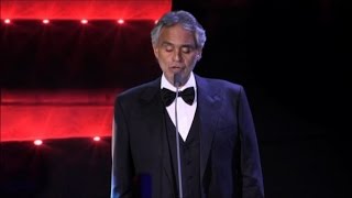 Fca Bocelli canta la Turandot e sul palco entra la Giulia [upl. by Bellanca]