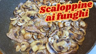 SCALOPPINE AI FUNGHI di Betty e Marco  Ricetta facile e veloce [upl. by Suiram92]