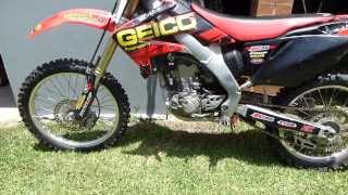 2005 CRF 250r Worn cam chain noise [upl. by Yenobe]