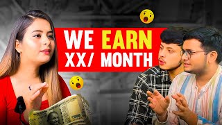 How much are we Earning Per Month in 2024 😱 saumya1singh ArshGoyal RohitNegi [upl. by Ahsila]