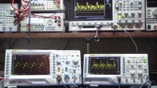 Intensity grading comparison of Rigols DS1104Z DS2202and Agilent DSOX3404 [upl. by Nunci]