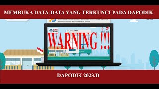 MEMBUKA SEMUA DATA YANG TERKUNCI PADA APLIKASI DAPODIK 2023D [upl. by Cordie]