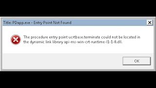 entry point not found  software not working  Windows 7  sole [upl. by Eimrots]