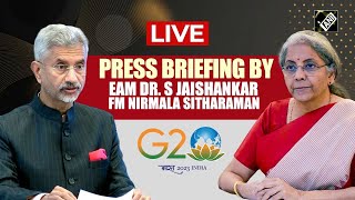 Live S Jaishankar amp Nirmala Sitharaman Press Conference  G20 Summit Update  Bharat  PM Modi [upl. by Carlstrom]