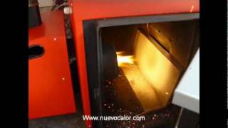 Caldera BiomasaBio Ling Duo 1525kw PelletsLeña4 [upl. by Allerym]