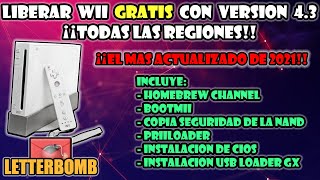 LIBERAR WII GRATIS con LetterBomb en 2021 TUTORIAL COMPLETO DESDE CERO [upl. by Nnylirehs213]