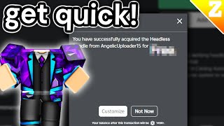 How To GET The NEW BEST FAKE HEADLESS Bundle in Roblox QUICK [upl. by Mcclees]