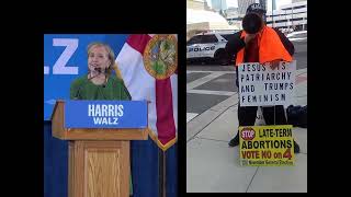 MAGA preacher calls Hillary Clinton Motorcade to REPENT  WHY FEMINISTS CAN NOT CONTROL THEIR BODIES [upl. by Nolahc]