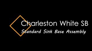 Charleston White Cabinet  Sink Base Assembly RTA [upl. by Siblee]