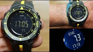 Casio Protrek PRG3001A9 Unboxing TRIPLE SENSOR  TOUGH SOLAR [upl. by Elon181]