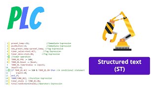 Structured text PLC programming examples  Structured text [upl. by Treblah266]