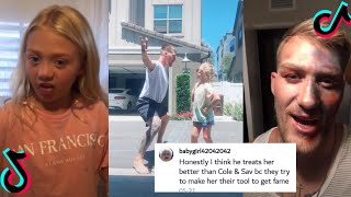 Everleigh and her biological Dad TikTok Videos hate comments  The LaBrant Fam [upl. by Nafri]