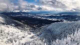 Skiing Beautiful Whitefish Montana 2020 [upl. by Zannini100]