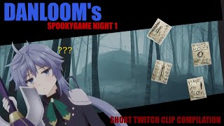 DANLOOMs SpookyGame Night 1  Short stream clip compilation [upl. by Broderick]