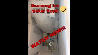 samsung ice maker frozen shut 2020 Easy Fix Permanently [upl. by Lavud]