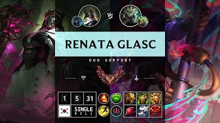 Renata Glasc Support vs Rengar  KR Grandmaster Patch 1414 [upl. by Akinirt982]