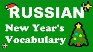 2025 Russian New Years Vocabulary [upl. by Hnacogn]