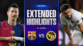 Barcelona vs Young Boys Extended Highlights  UCL League Phase MD 2  CBS Sports Golazo [upl. by Egief]