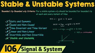 Stable and Unstable Systems [upl. by Ettenad]