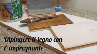 Dipingere il legno con limpregnante [upl. by Norrad]