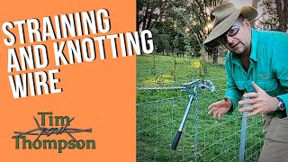 Mastering the Art of Straining and Knotting Fence Wire [upl. by Hultgren876]