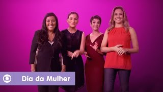 Apresentadoras da Globo anunciam programação especial no Dia Internacional da Mulher [upl. by Reinhold393]