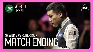 SF2 Ding vs Robertson MATCH ENDING 😅  World Open 2024 [upl. by Ellemrac]