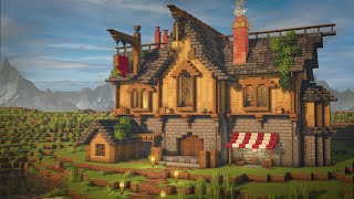 Minecraft Medieval TavernInn Tutorial [upl. by Dorotea]