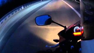 2015 cbr125r rocks 153KMH 4 stroke power [upl. by Atiuqal157]