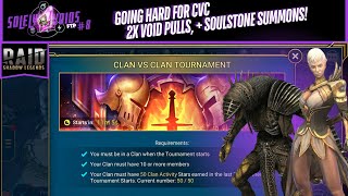 Going Hard for CVC 2x Void Pulls  Soulstone Summons Raid Shadow Legends  Solely Voids FTP 8 [upl. by Willetta]